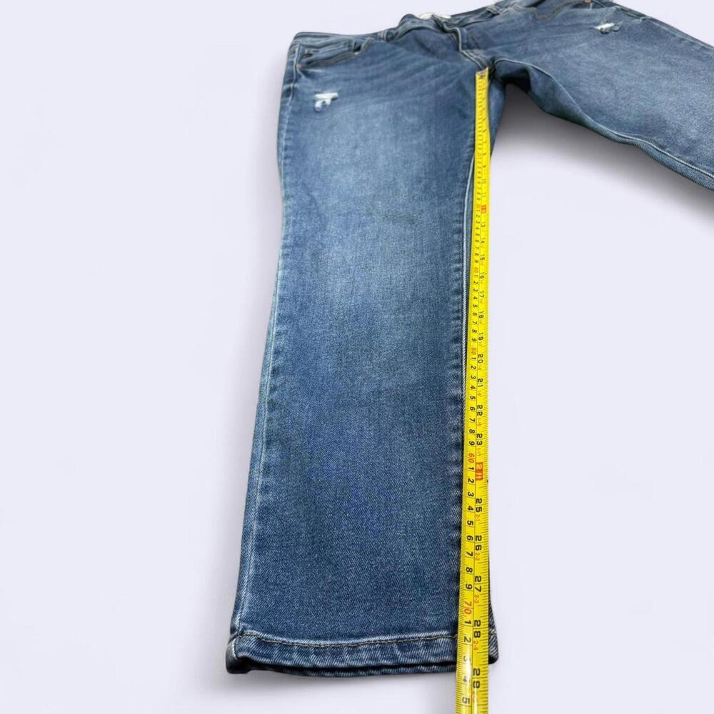 Kancan Women’s Size 15/31 Skinny Distressed Blue Denim Jeans - Picture 2 of 6